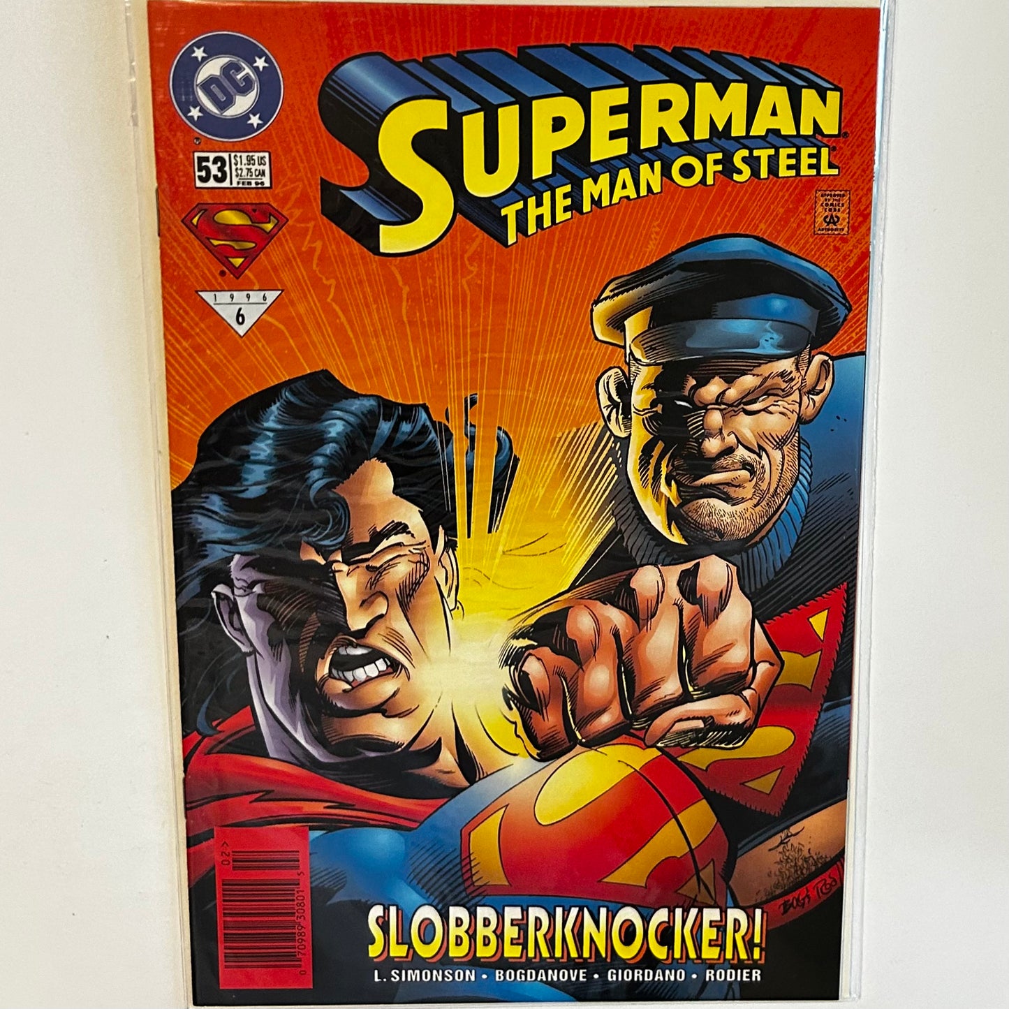 Superman Man of Steel #53 Newsstand