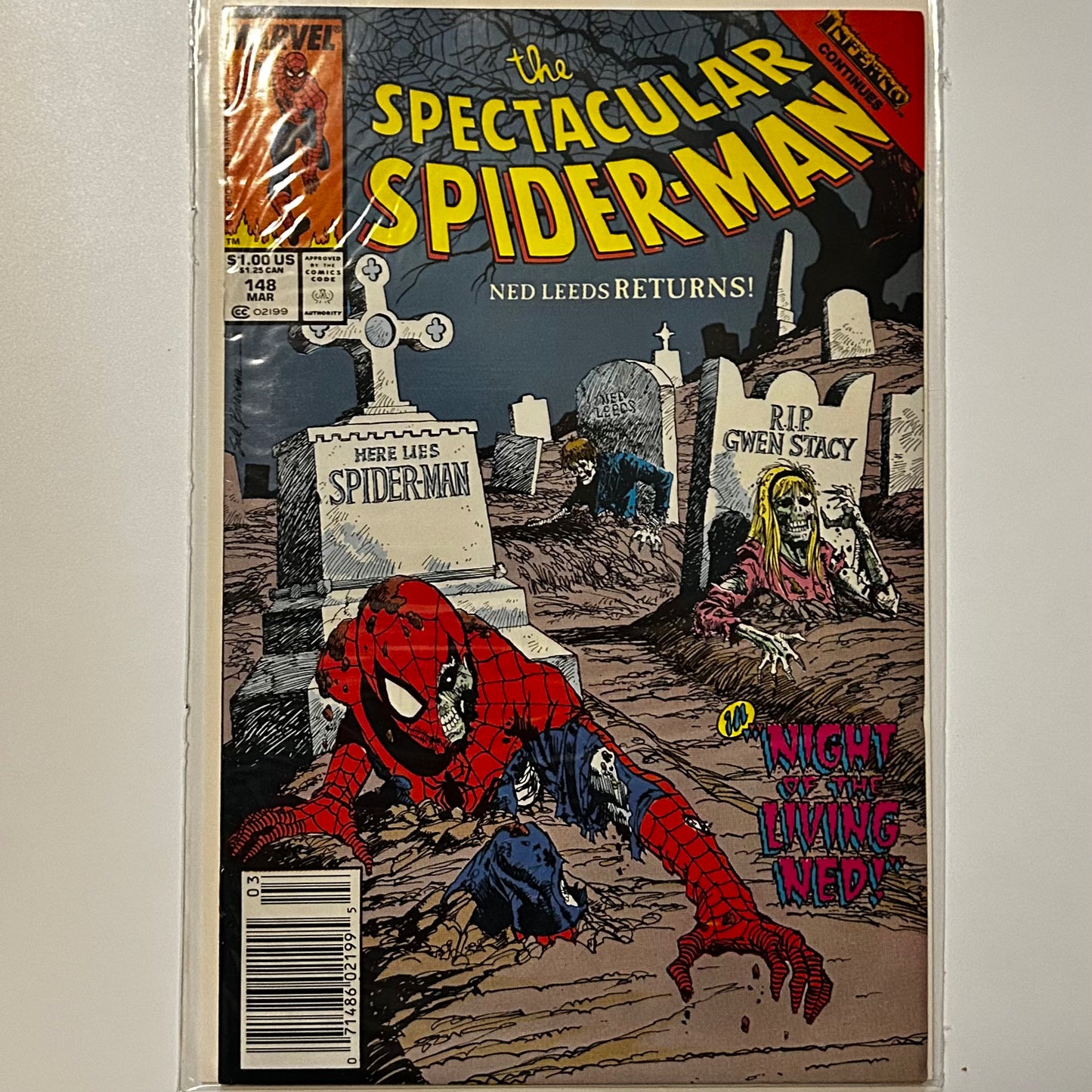 The Spectacular Spider-Man #148 Newsstand