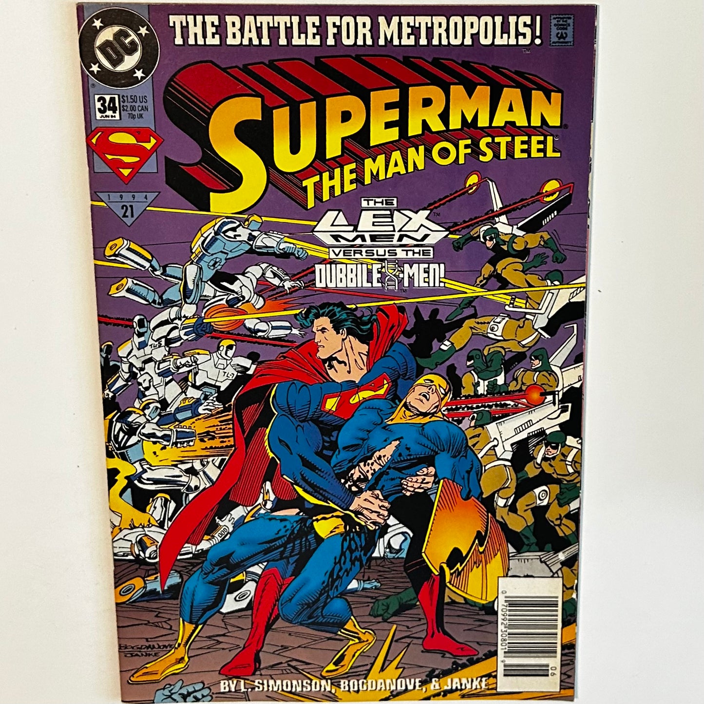 Superman Man of Steel #34 Newsstand