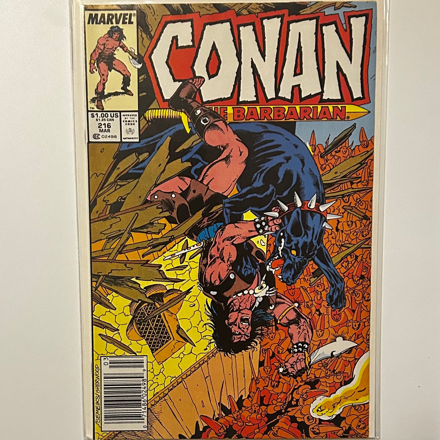Conan the Barbarian #216 Newsstand