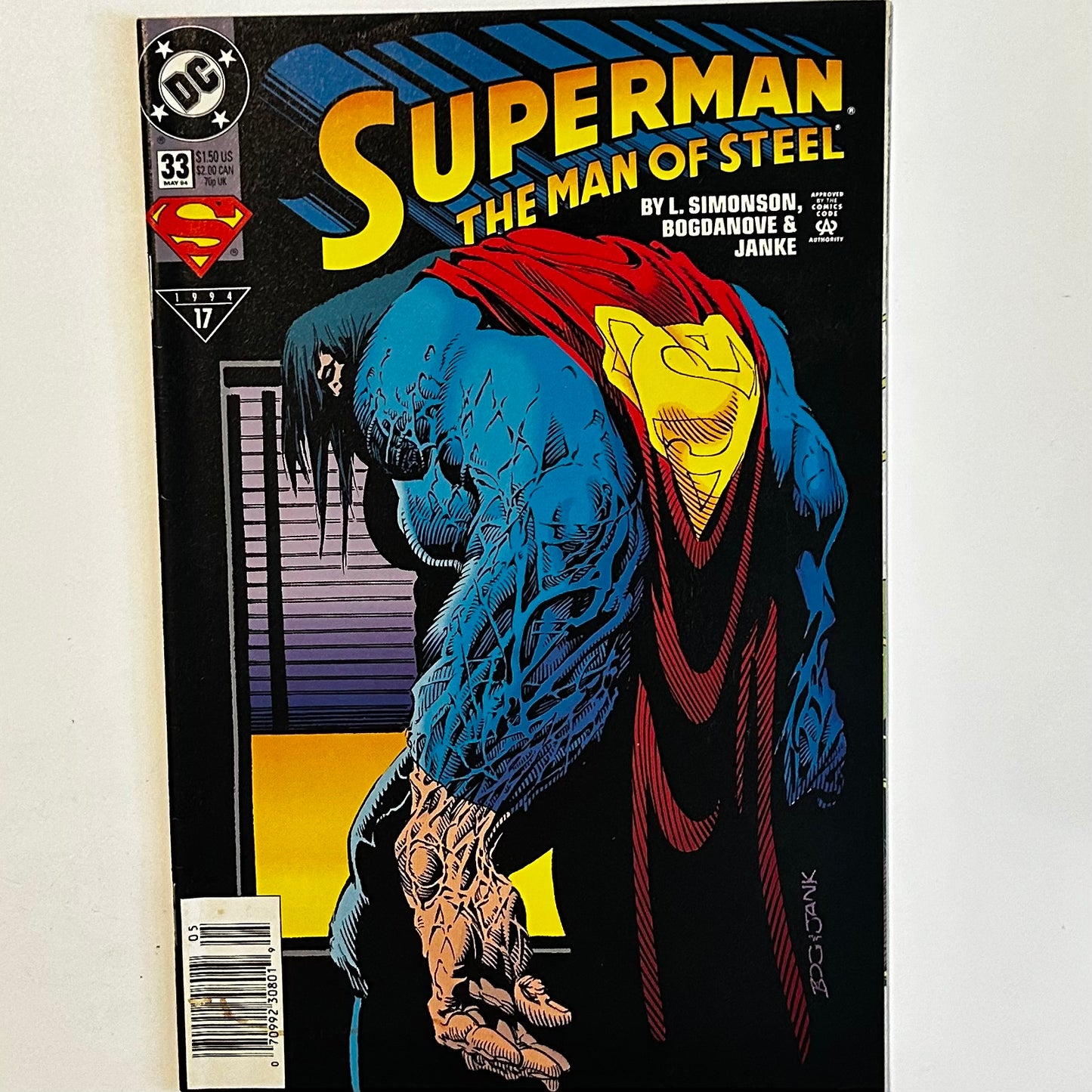 Superman Man of Steel #33 Newsstand