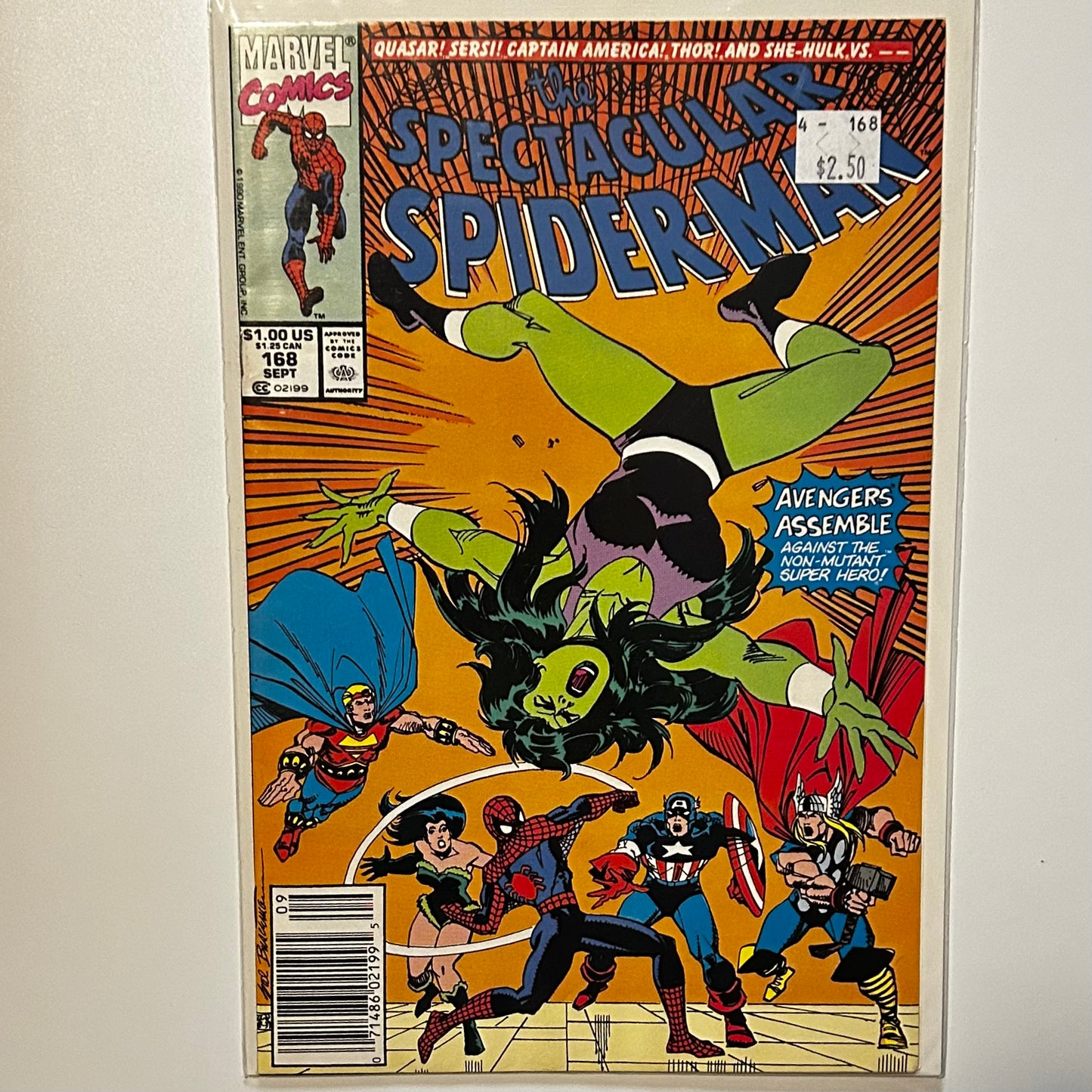 The Spectacular Spider-Man #168 Newsstand