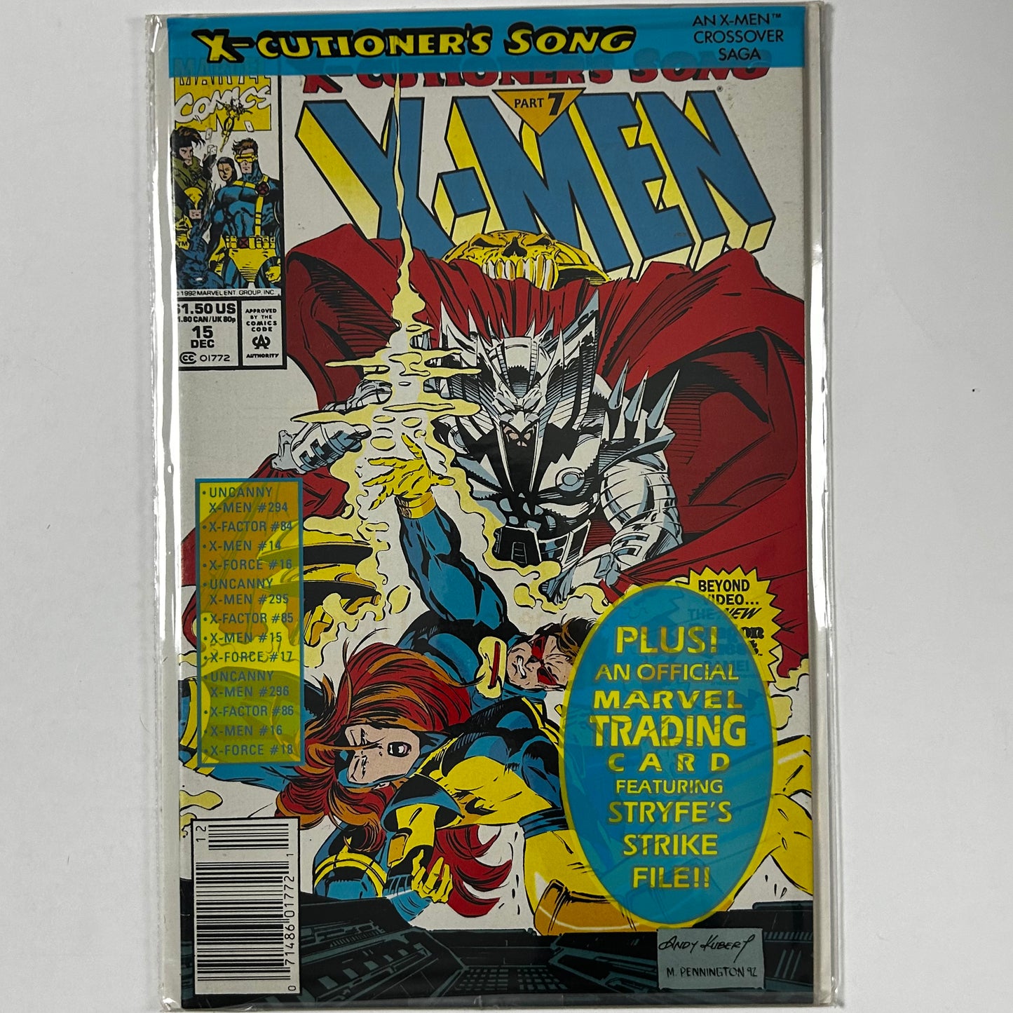 X-Men #15 Newsstand Poly bag