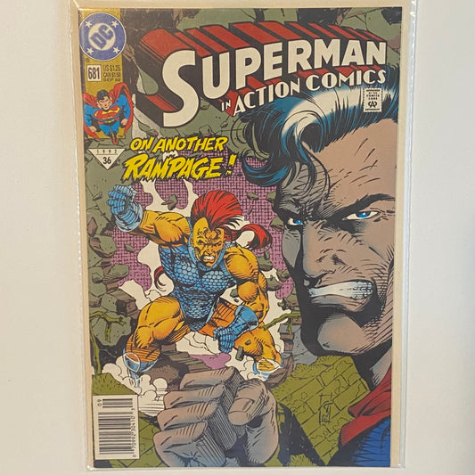 Action Comics #681 Newsstand