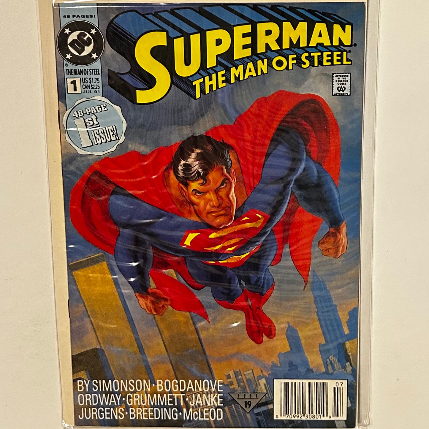 Superman Man of Steel #1 Newsstand
