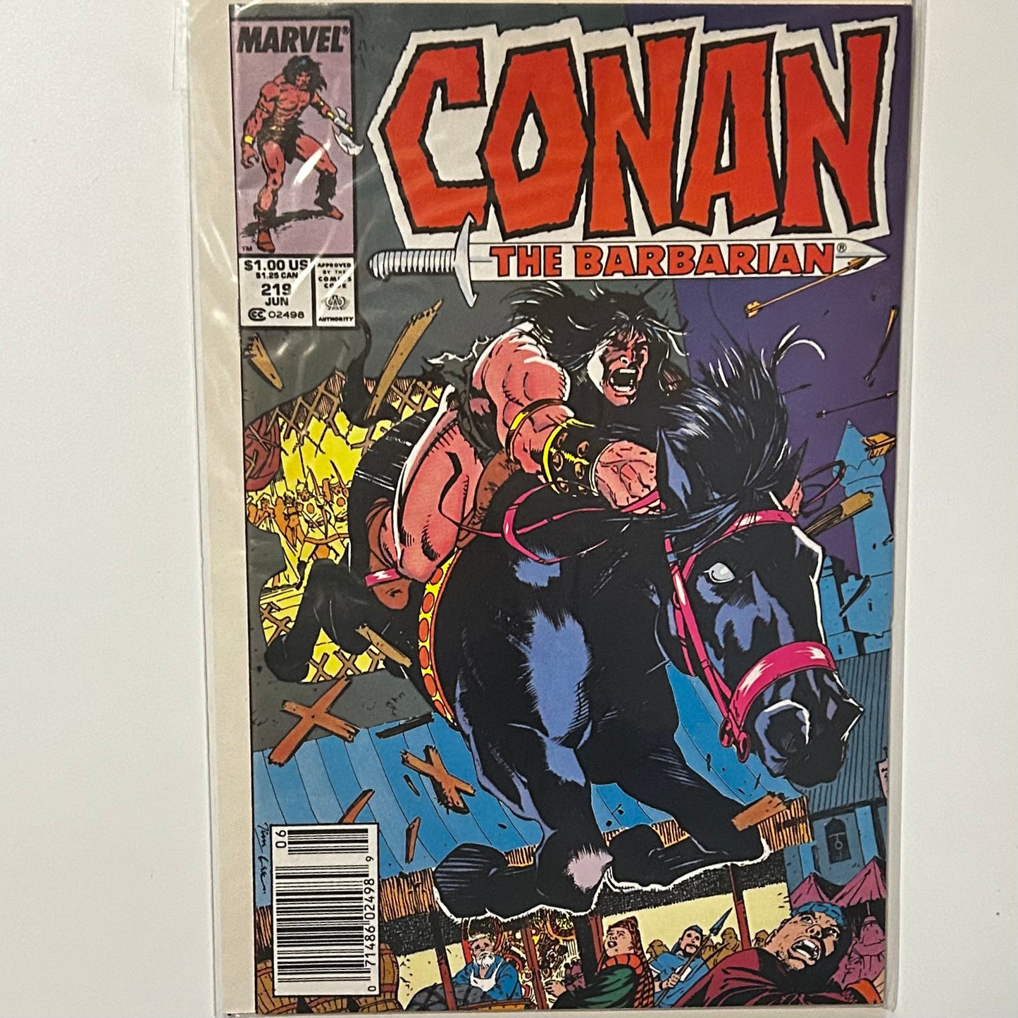 Conan the Barbarian #219 Newsstand