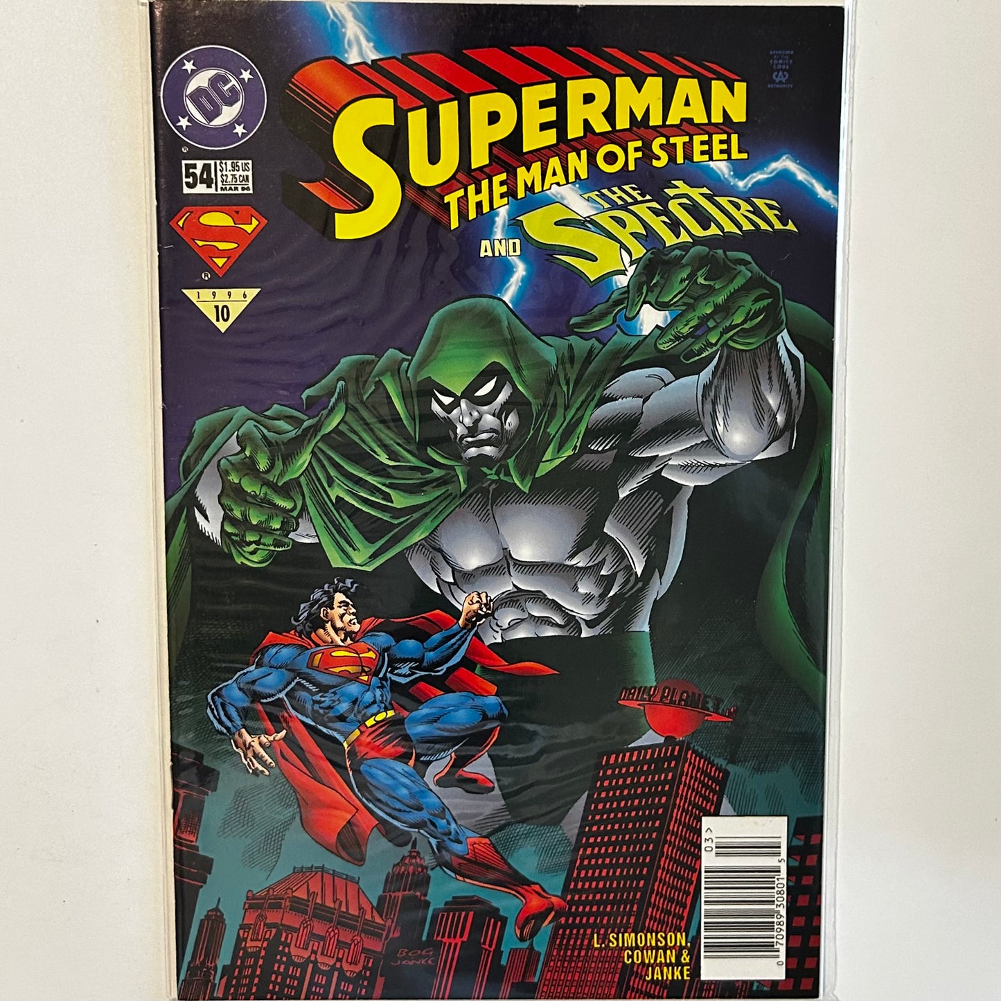 Superman Man of Steel #54 Newsstand