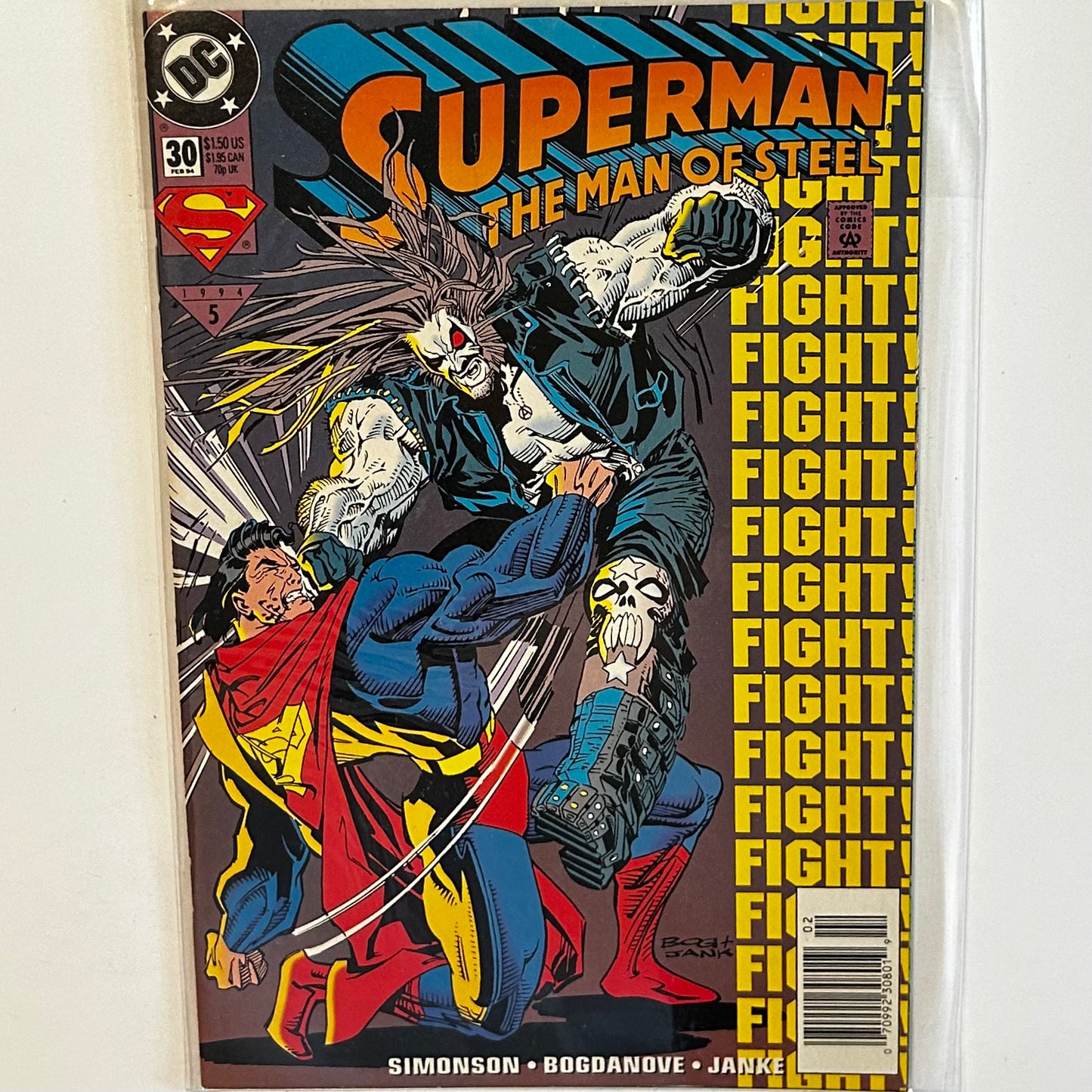 Superman Man of Steel #30 Newsstand