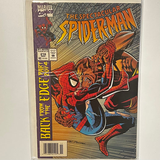The Spectacular Spider-Man #218 Newsstand