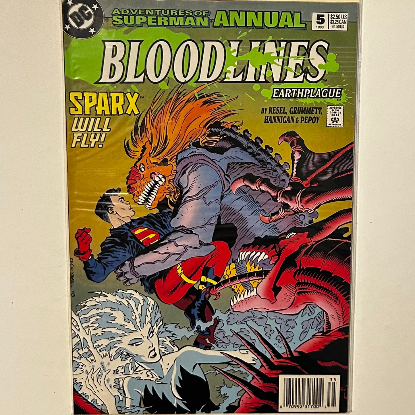 Adventures of Superman annual #5 Newsstand