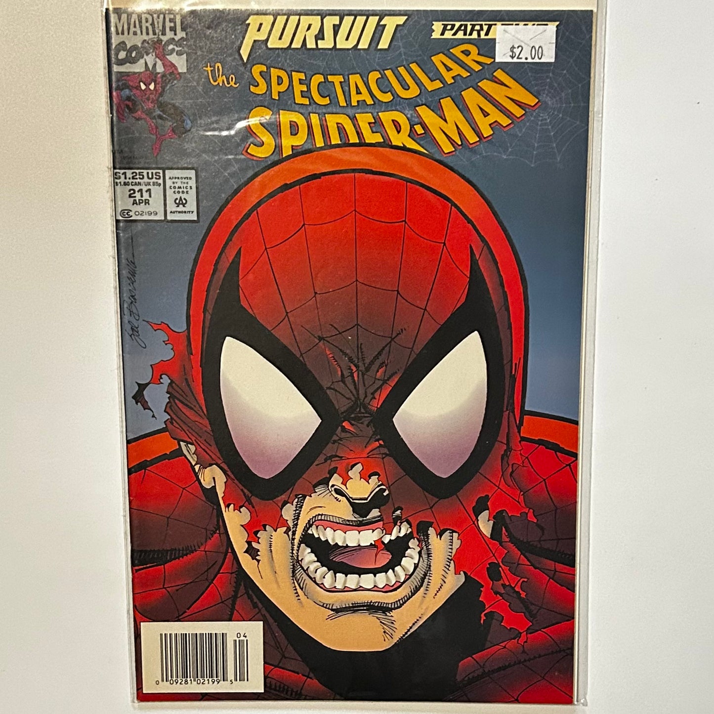 The Spectacular Spider-Man #211 Newsstand
