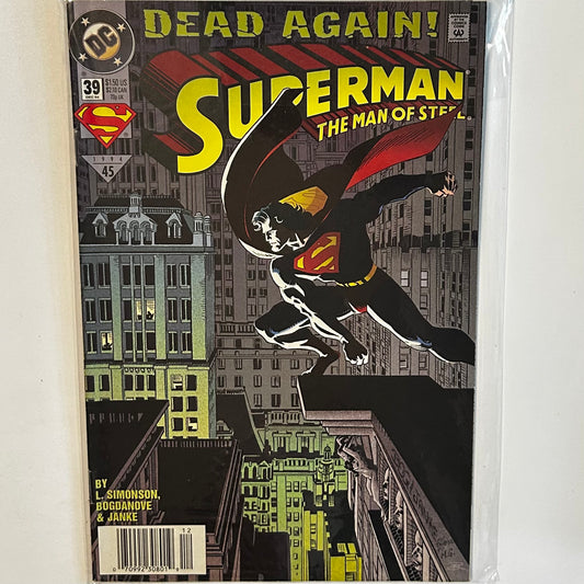 Superman Man of Steel #39 Newsstand