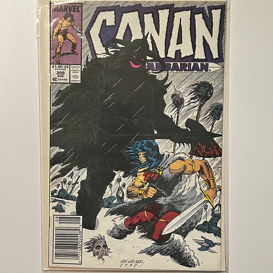 Conan the Barbarian #209 Newsstand