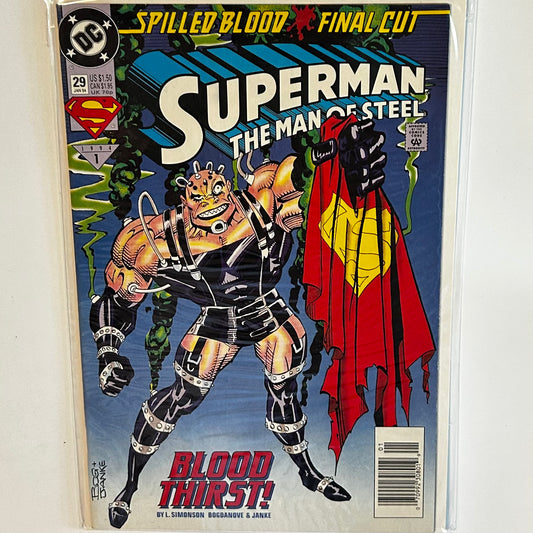 Superman Man of Steel #29 Newsstand