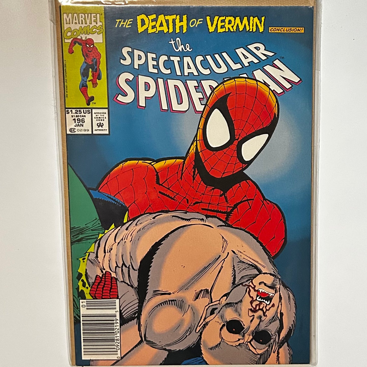 The Spectacular Spider-Man #196 Newsstand