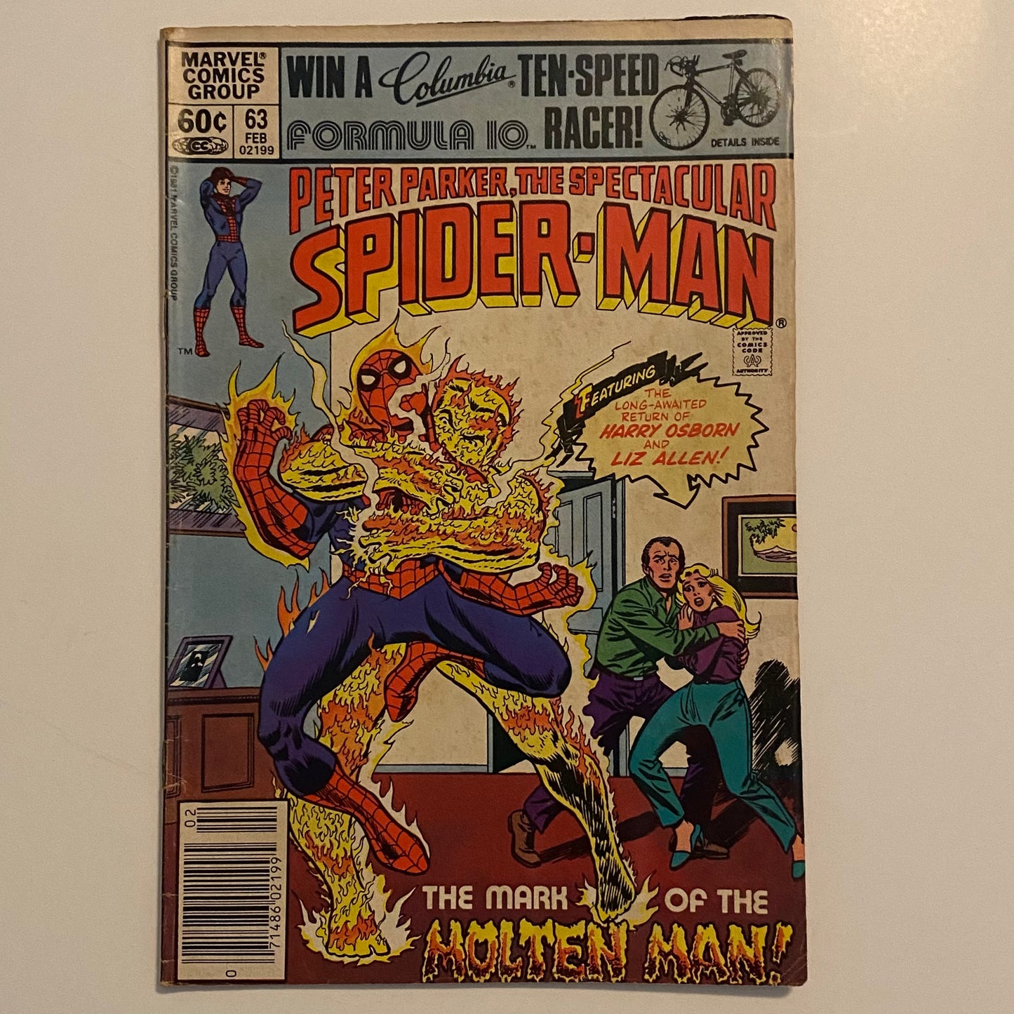 Peter Parker The Spectacular Spider-Man #63 Newsstand