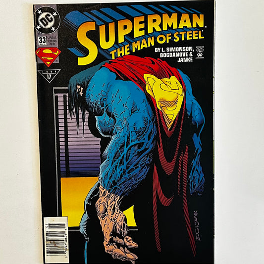 Superman Man of Steel #33 Newsstand