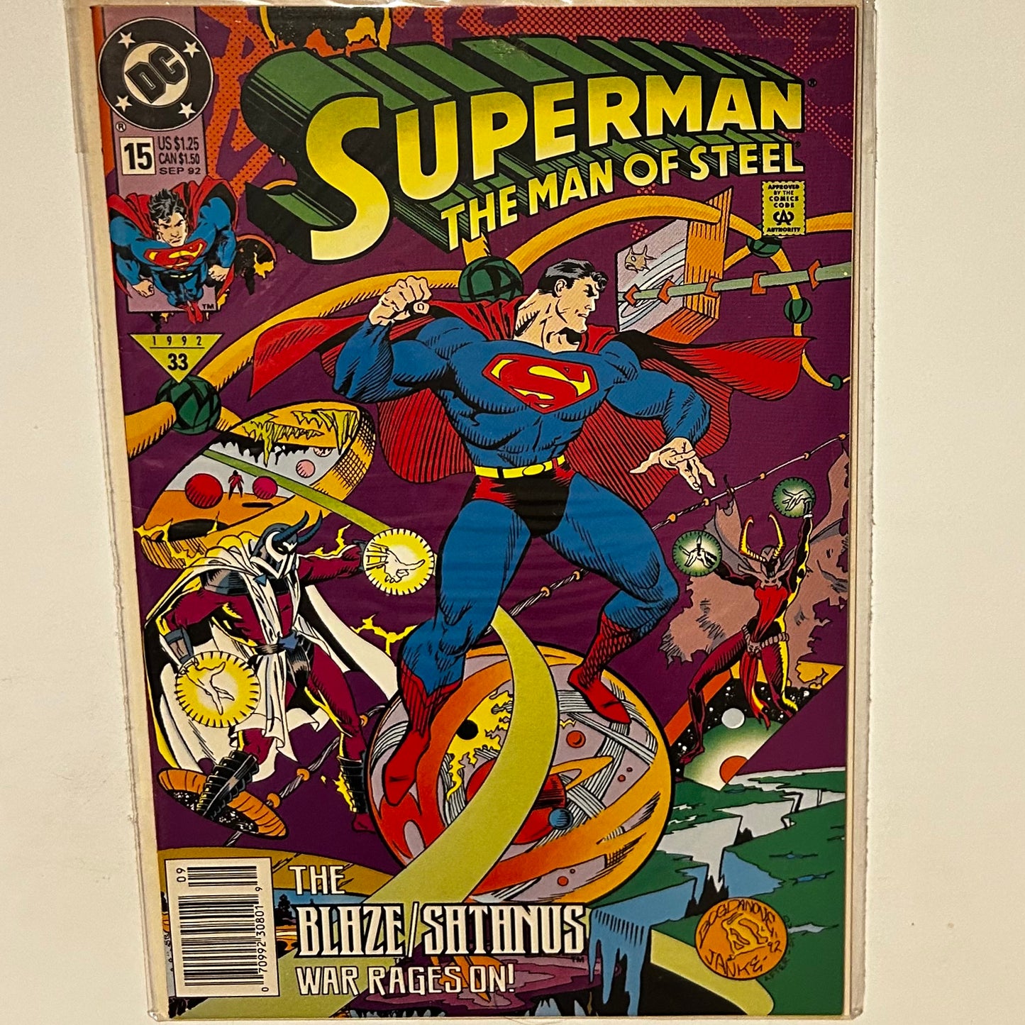 Superman Man of Steel #15 Newsstand