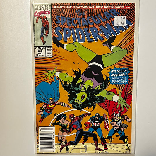 The Spectacular Spider-Man #168 Newsstand