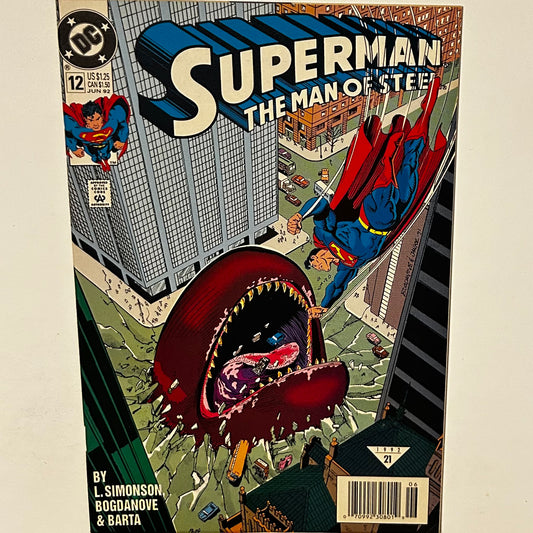 Superman Man of Steel #12 Newsstand