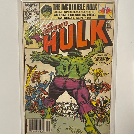 The Incredible Hulk #278 Newsstand