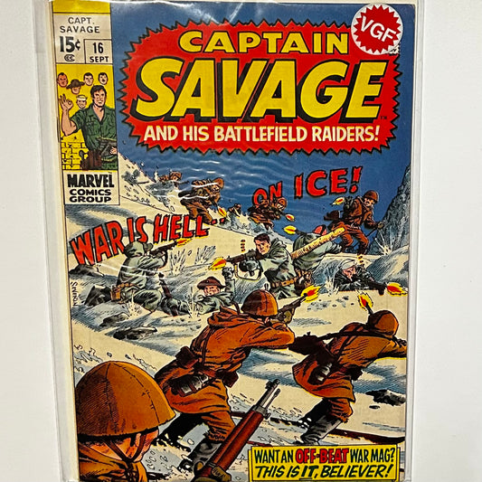 Captain Savage and his Battlefield Raiders #16
