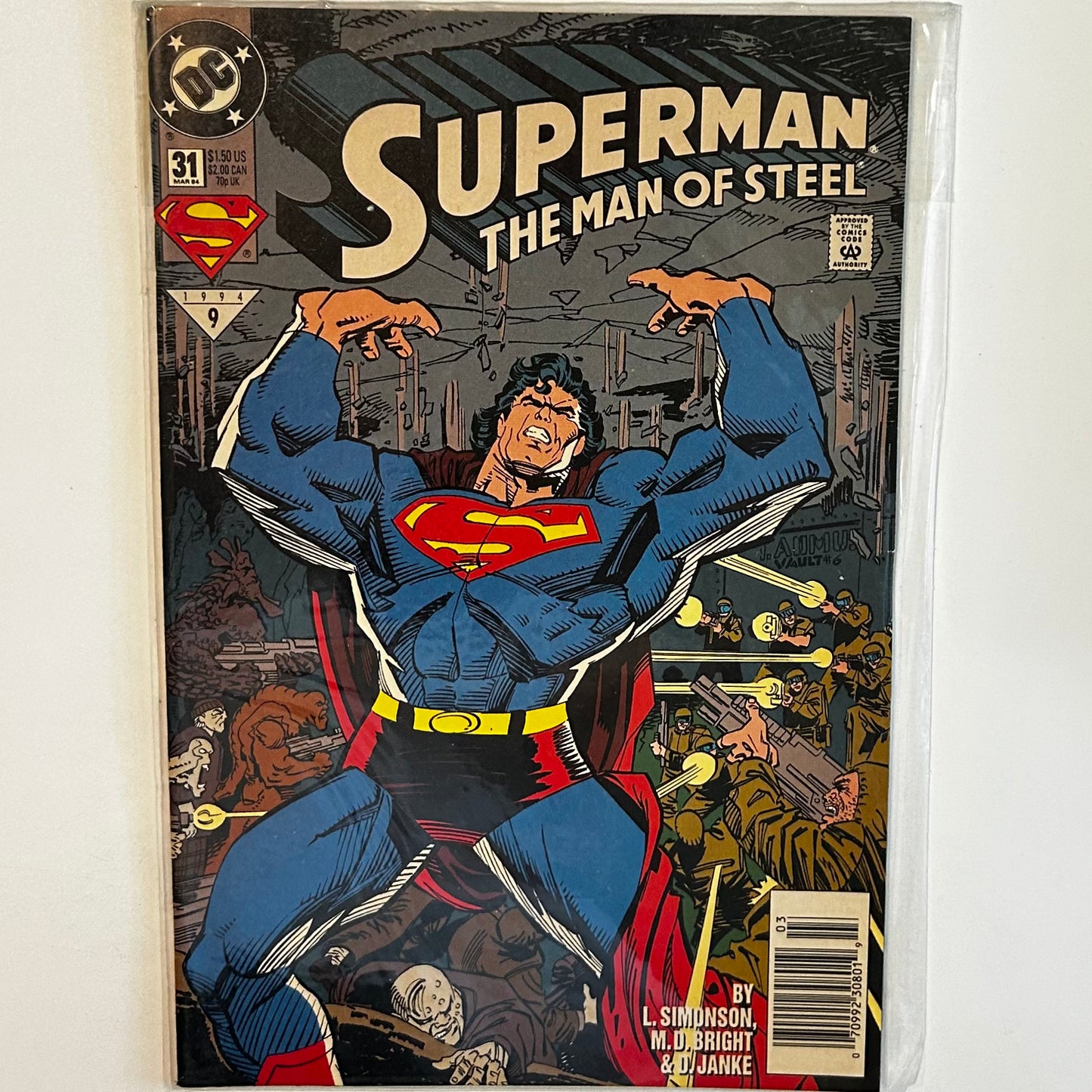 Superman Man of Steel #31 Newsstand