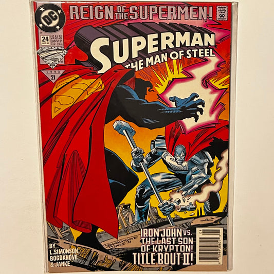 Superman Man of Steel #24 Newsstand