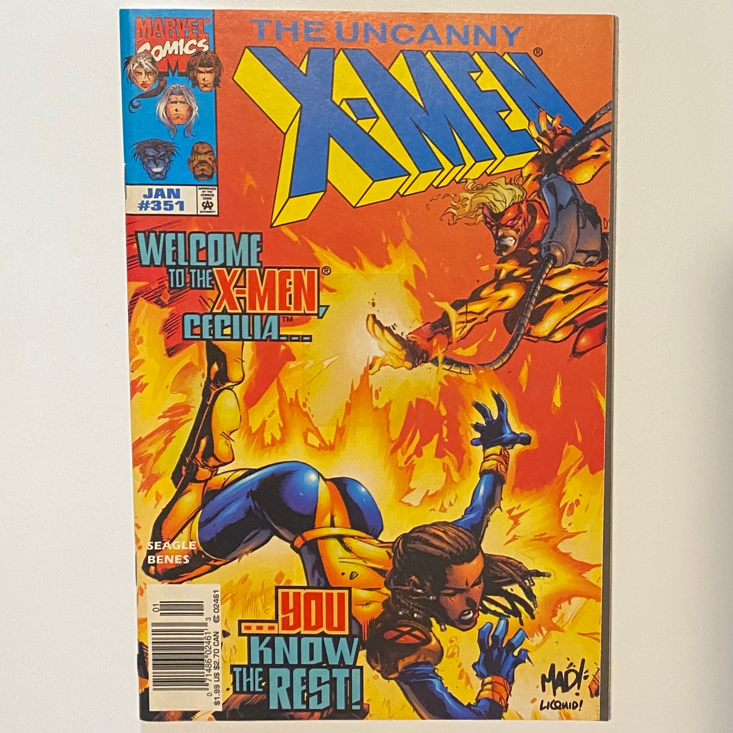 The Uncanny X-men #351 Newspaper