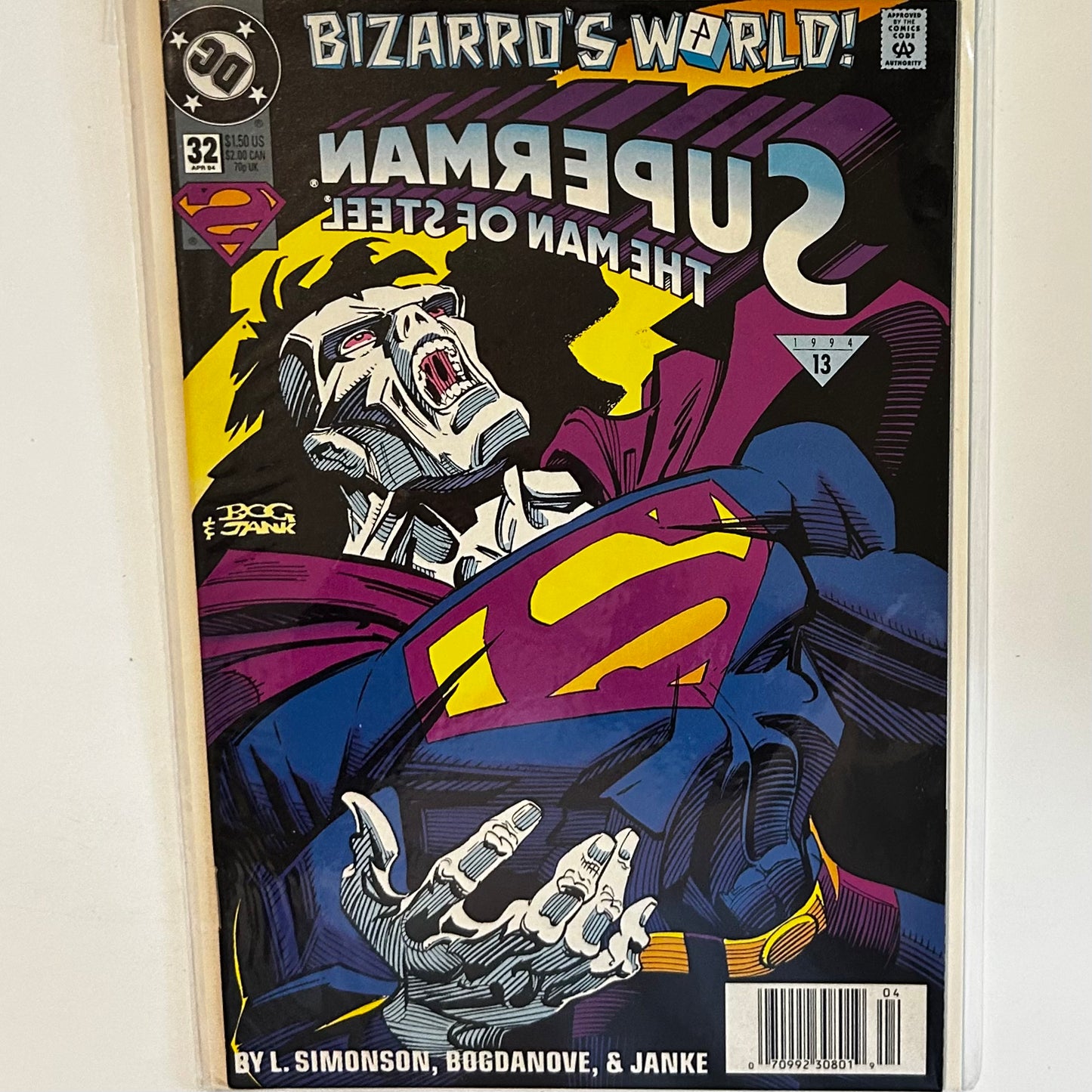 Superman Man of Steel #32 Newsstand