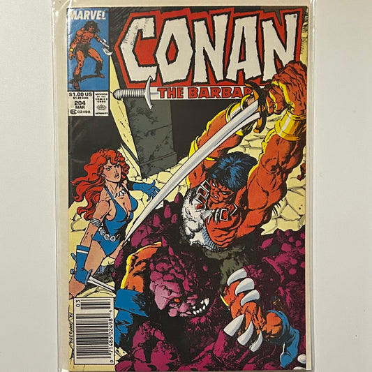 Conan the Barbarian #204 Newsstand