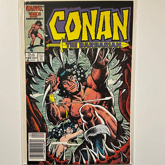 Conan the Barbarian #186 Newsstand