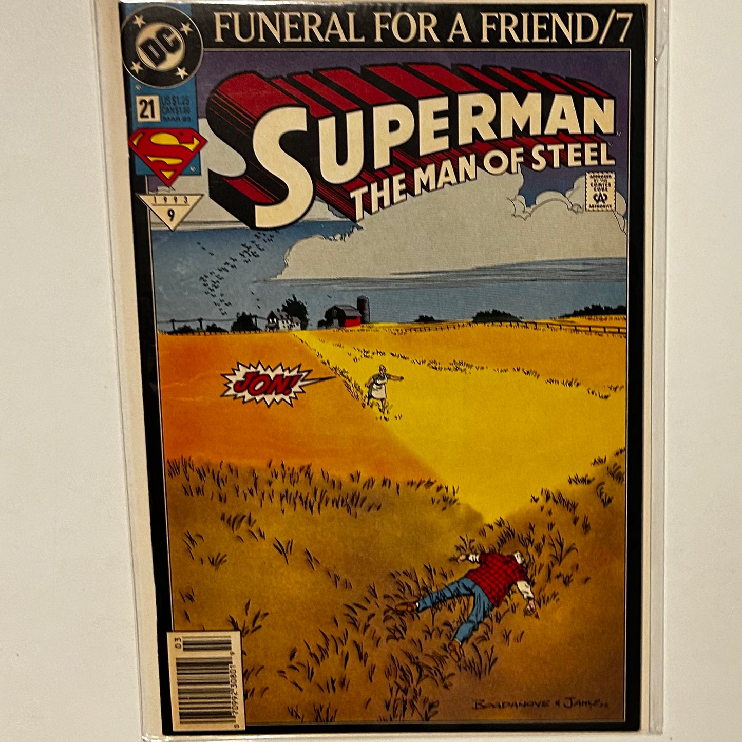 Superman Man of Steel #21 Newsstand