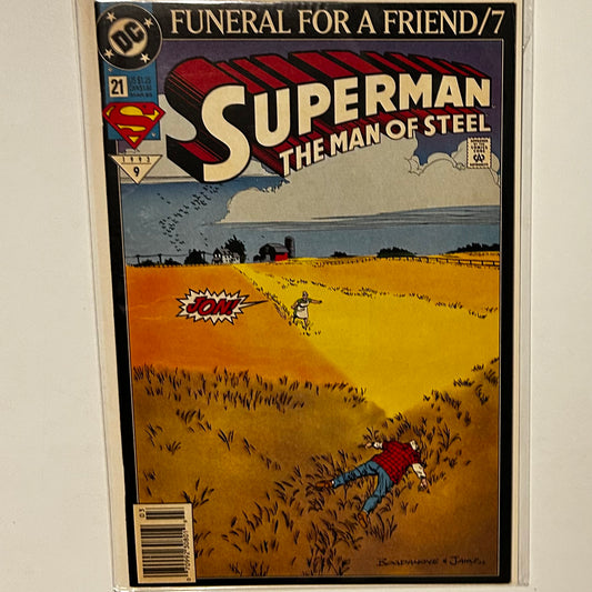 Superman Man of Steel #21 Newsstand